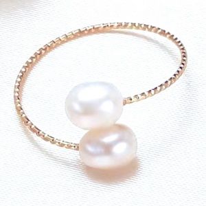 ✨✨Freshwater Double Pearl Ring✨Adjustabl✨✨